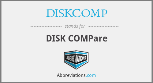 What is the abbreviation for disk compare?
